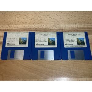 Vtg Space Quest III 1987 Sierra 3 Floppy Disk Game Version 1.0V MS DOS UNTESTED